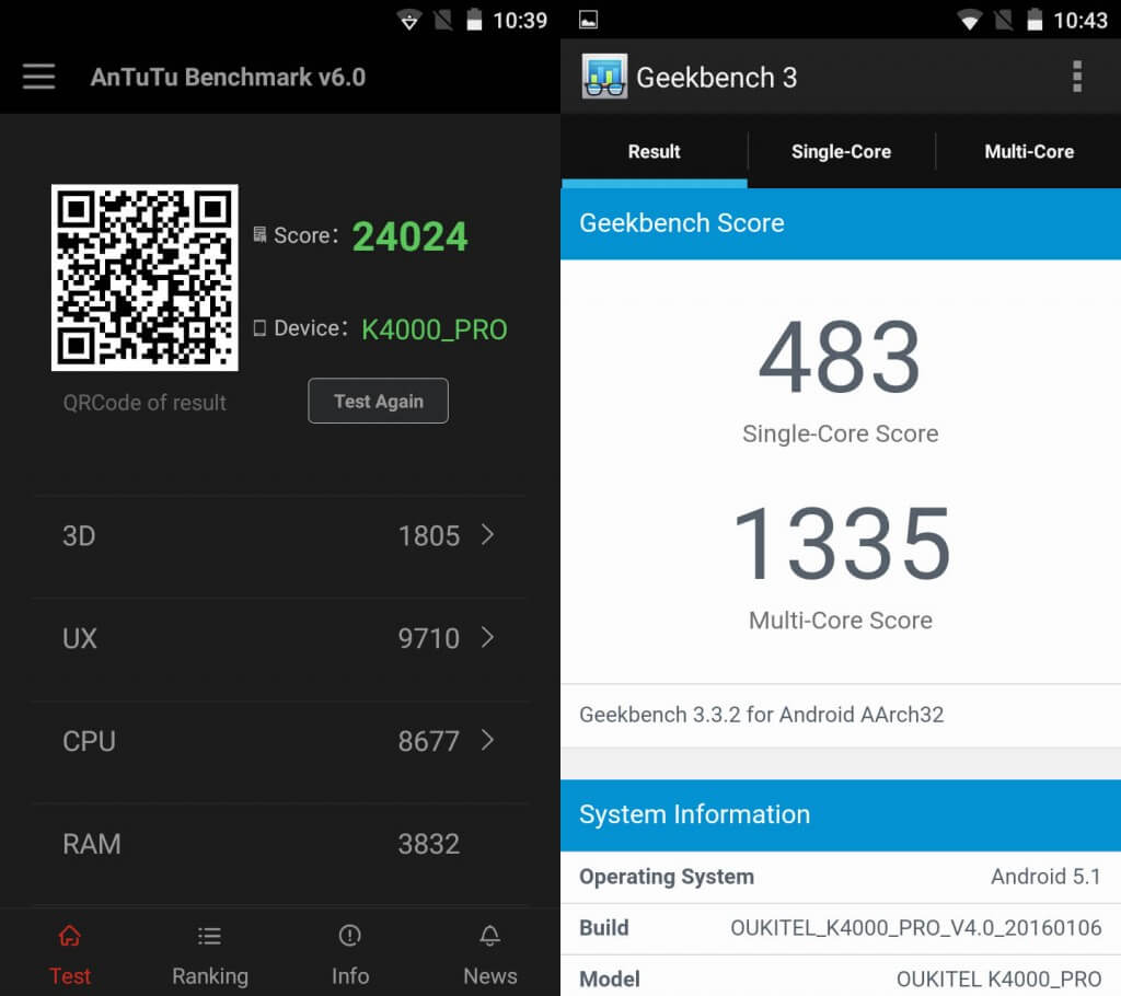 k4000 pro test benchmark