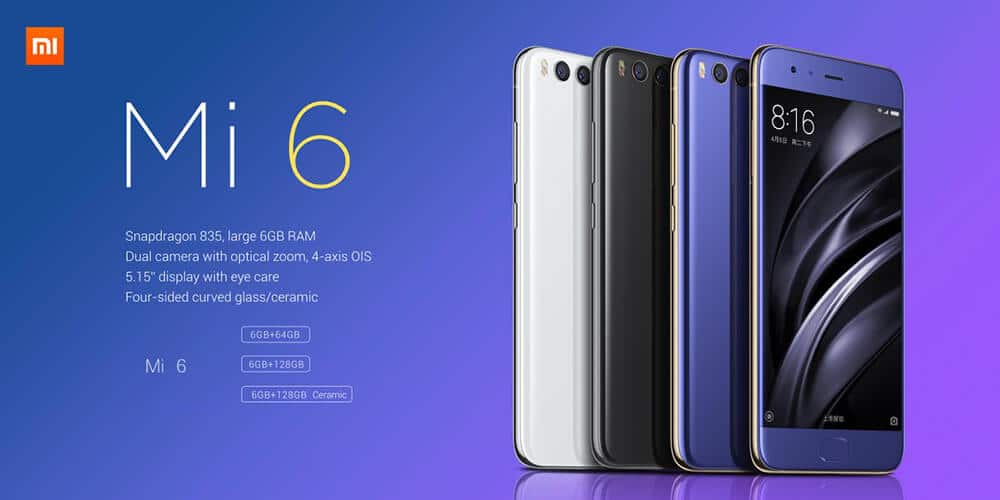 Xiaomi Mi 6 on sale