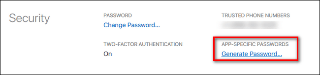 Create an App-Specific Password