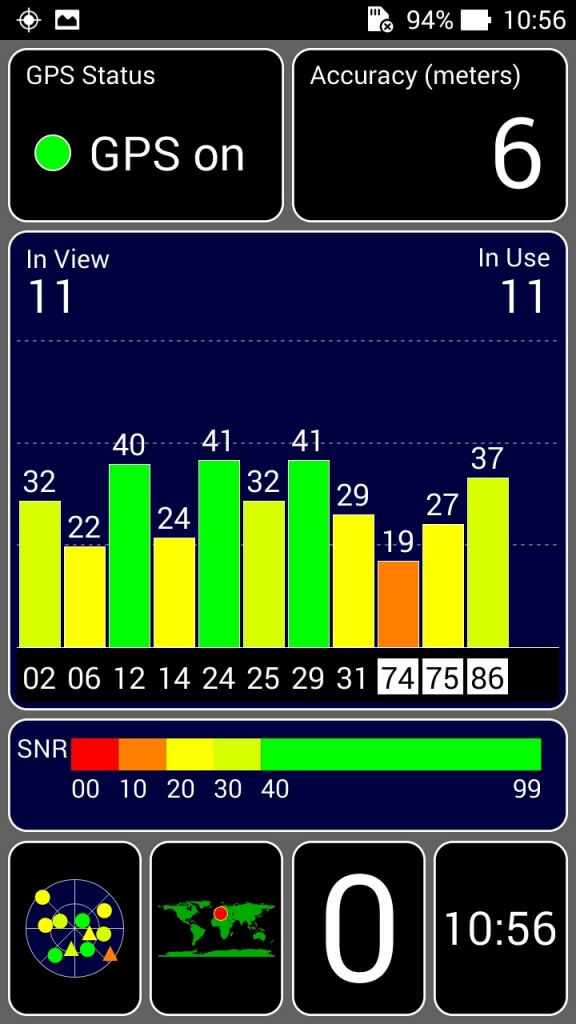 ASUS ZenFone 5 GPS testing