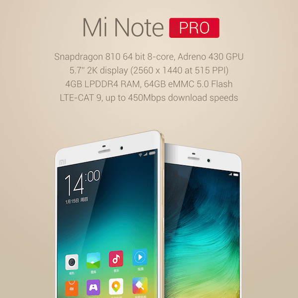 xiaomi mi note pro