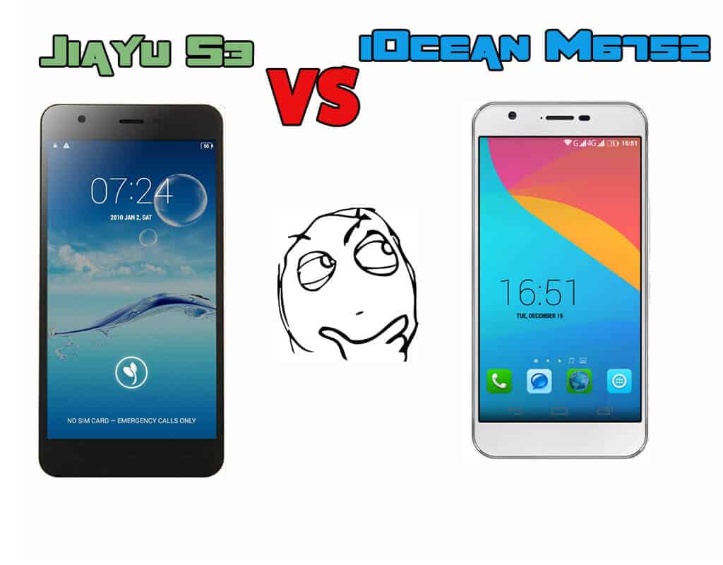 Jiayu S3 vs iOcean M6752