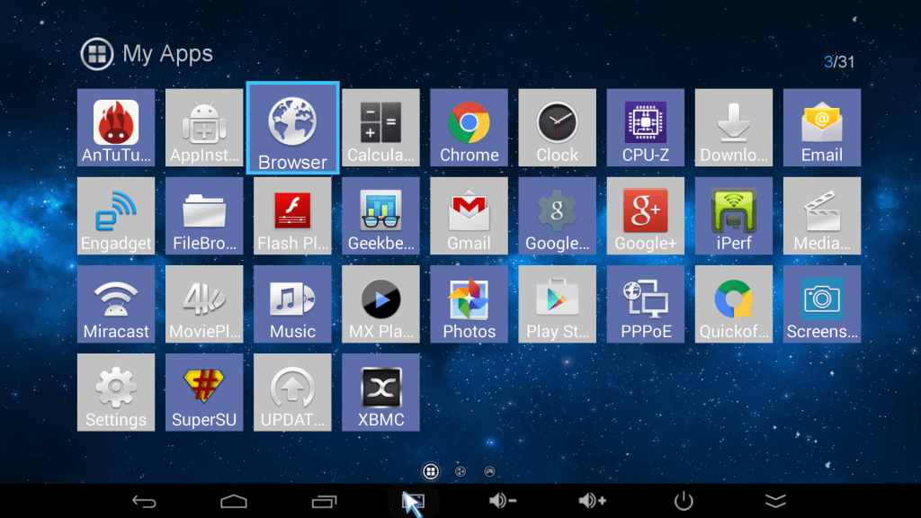 user interface