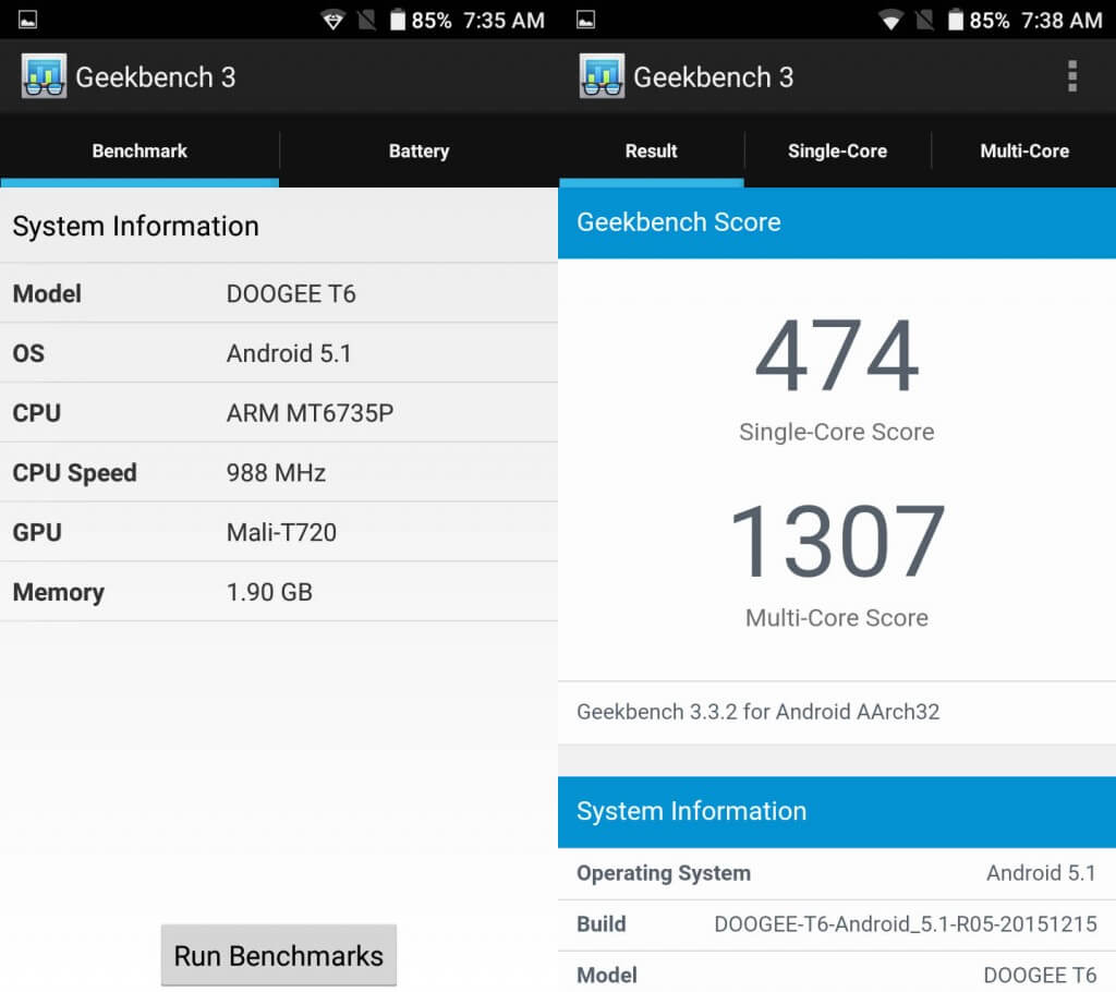 geekbench t6