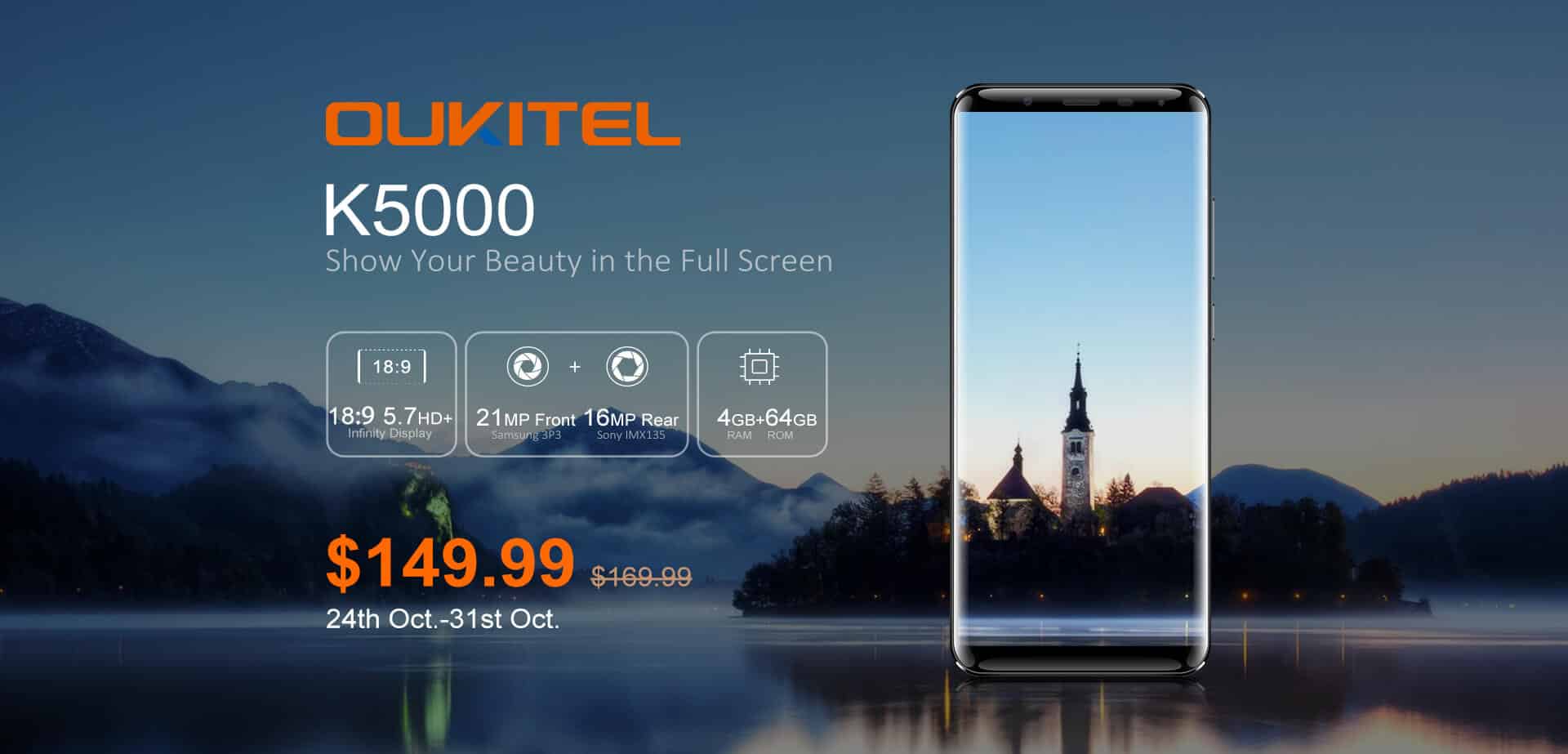 Article photo: Oukitel K5000 – 5000mAh battery & 18:9 display