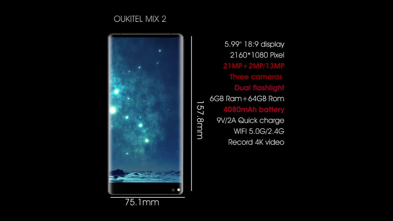 Oukitel Mix 2 specs