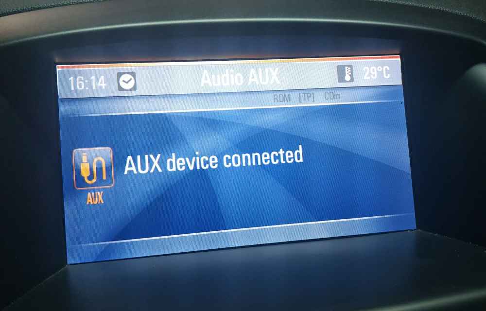 AUX device connected