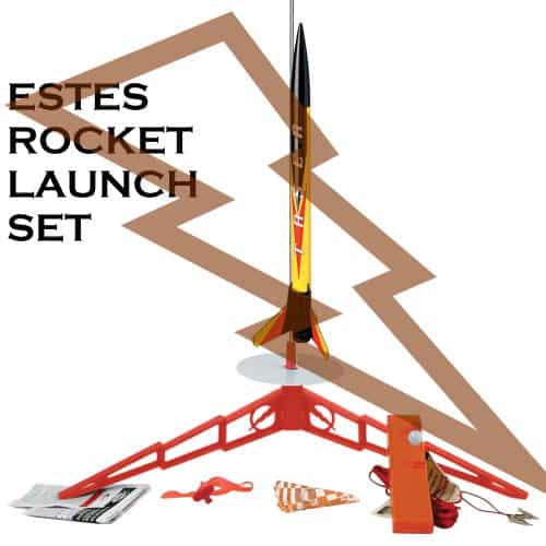 estes rocket model - launch set